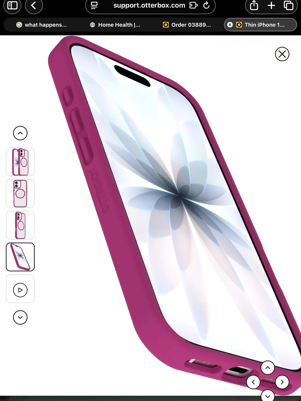 OtterBox Slim Protective Phone Case in Plum